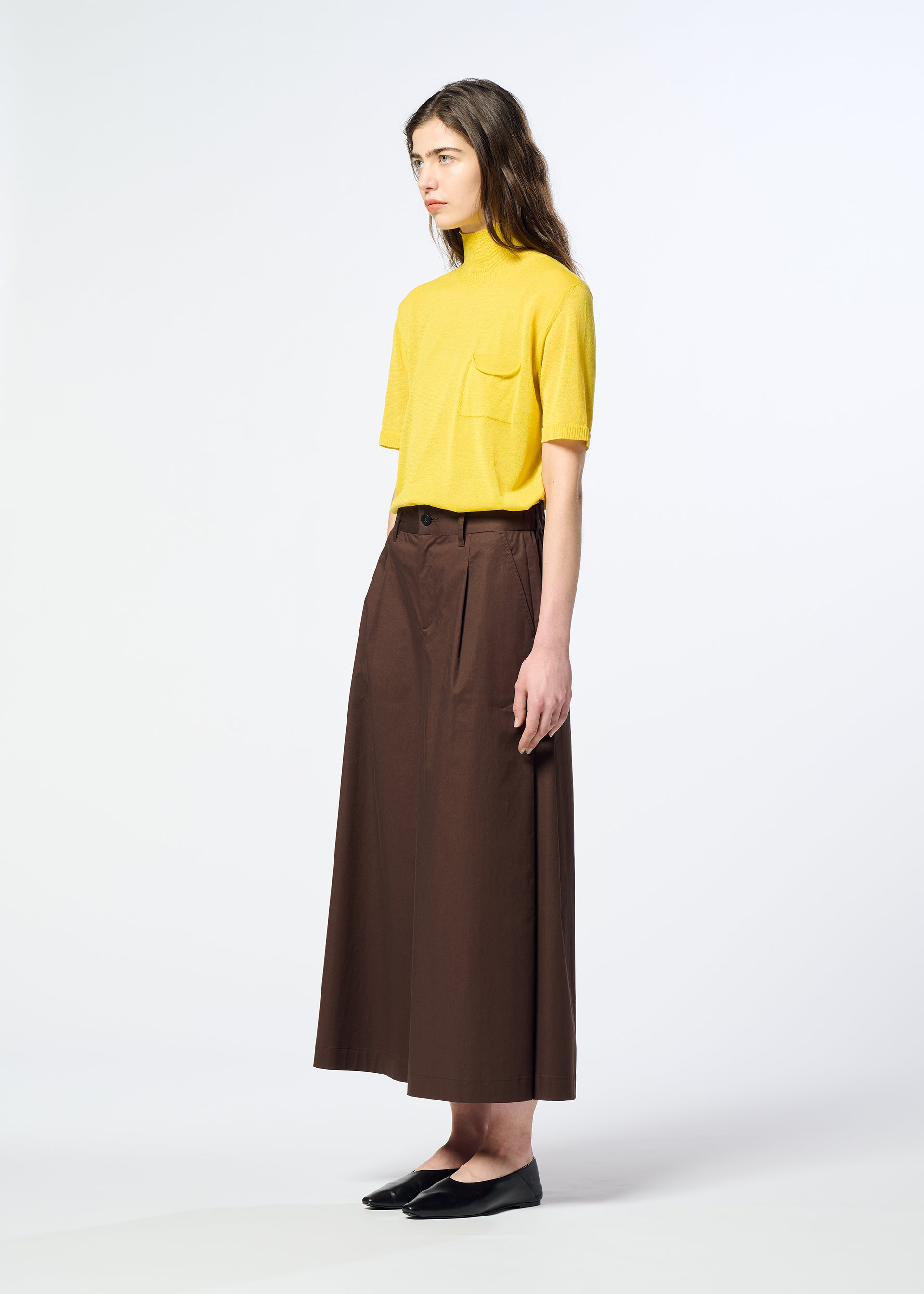 COTTON STRETCH BOTTOM、ウィメンズ_パンツ、着用画像2