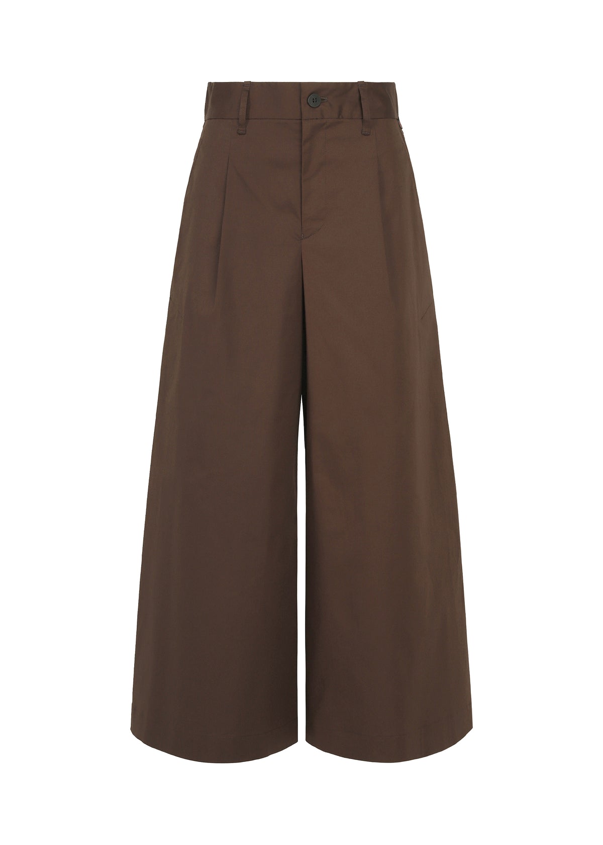 COTTON STRETCH BOTTOM、ウィメンズ_パンツ、ブラウン