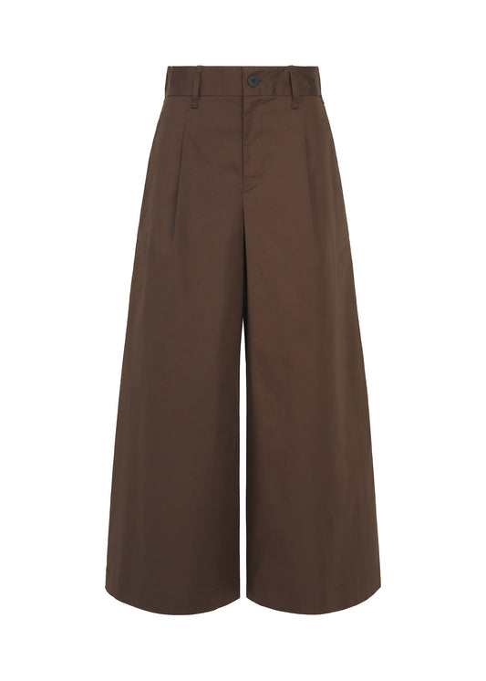 COTTON STRETCH BOTTOM、ウィメンズ_パンツ、ブラウン