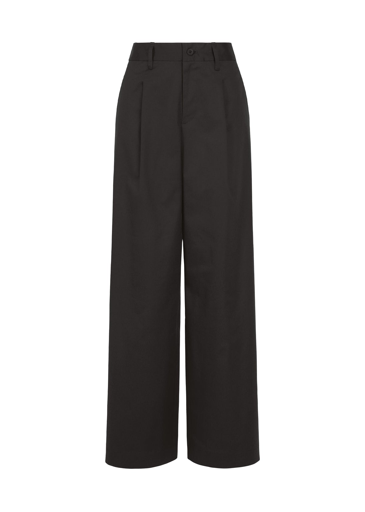 COTTON STRETCH BOTTOM、ウィメンズ_パンツ、ブラック
