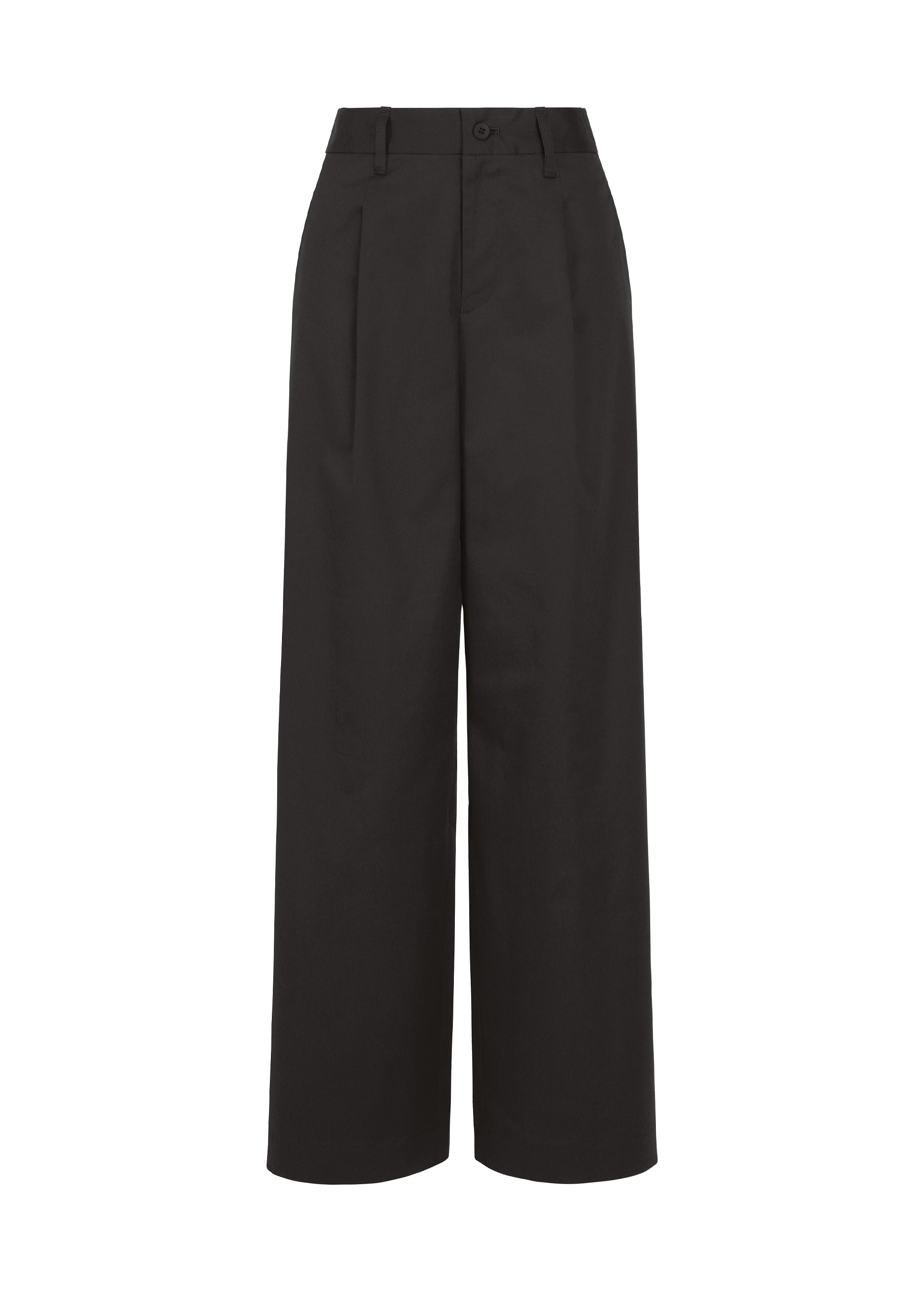 COTTON STRETCH BOTTOM、ウィメンズ_パンツ、ブラック
