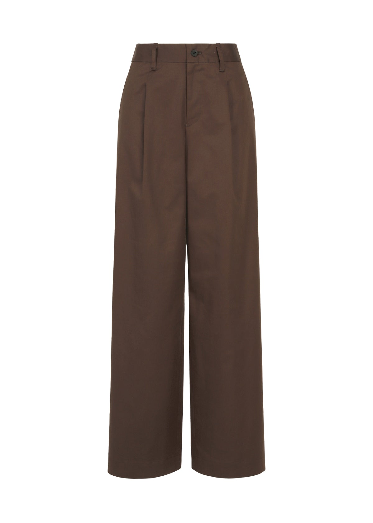 COTTON STRETCH BOTTOM、ウィメンズ_パンツ、ブラウン