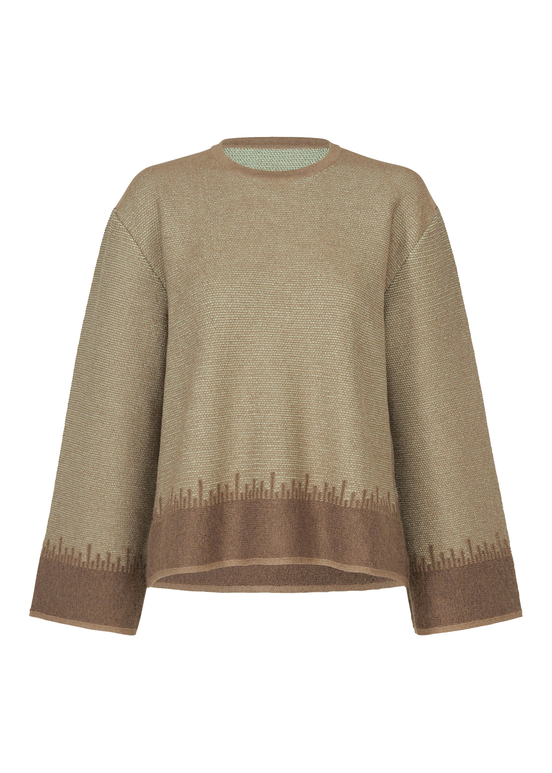 JAGGED HEM、ウィメンズ_トップス_トップ、ブラウン