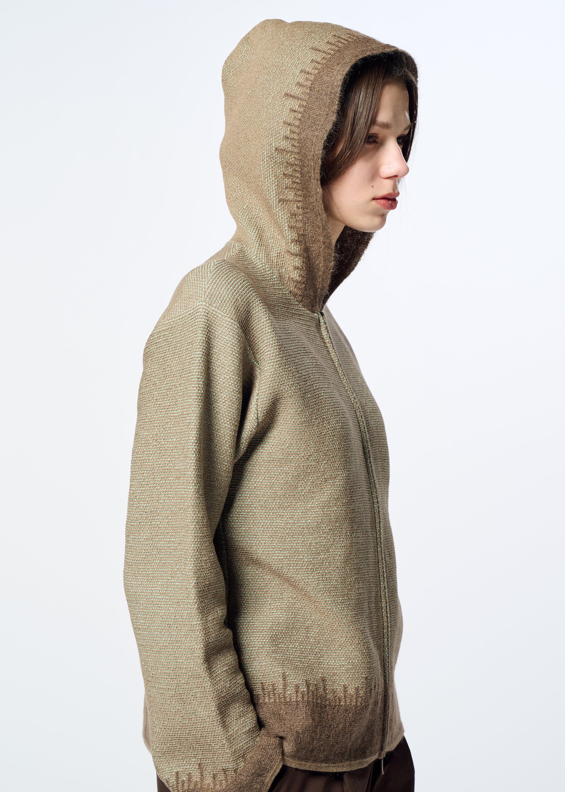JAGGED HEM、ウィメンズ_トップス_カーディガン、着用画像4