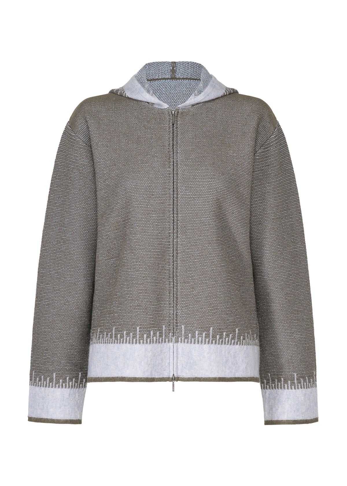 JAGGED HEM、ウィメンズ_トップス_カーディガン、グレー