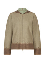 JAGGED HEM、ウィメンズ_トップス_カーディガン、ブラウン