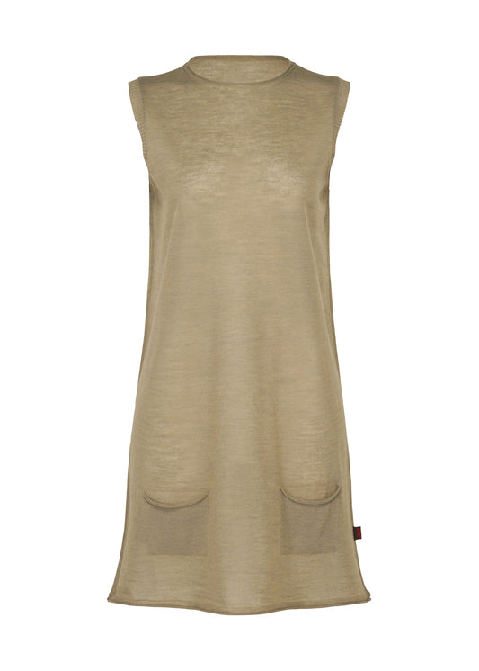 AIRY POCKET LAYERS、ウィメンズ_トップス_チュニック、ブラウン