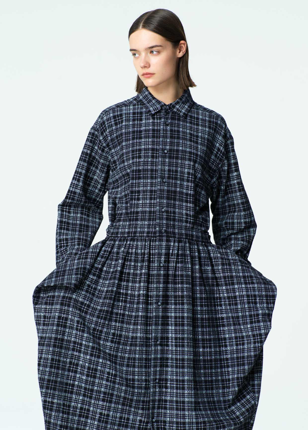 Haat ISSEY MIYAKE ランダム プリーツ シャツ チェック Haat ISSEY MIYAKE ランダム プリーツ シャツ チェック - メルカリ