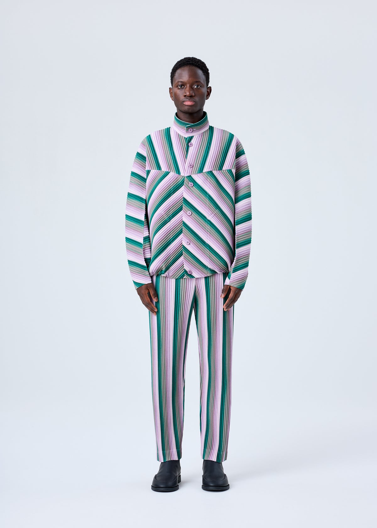 ISSEY MIYAKE イッセイミヤケ IM82-FJ662 マルチカラー パッチワーク柄  