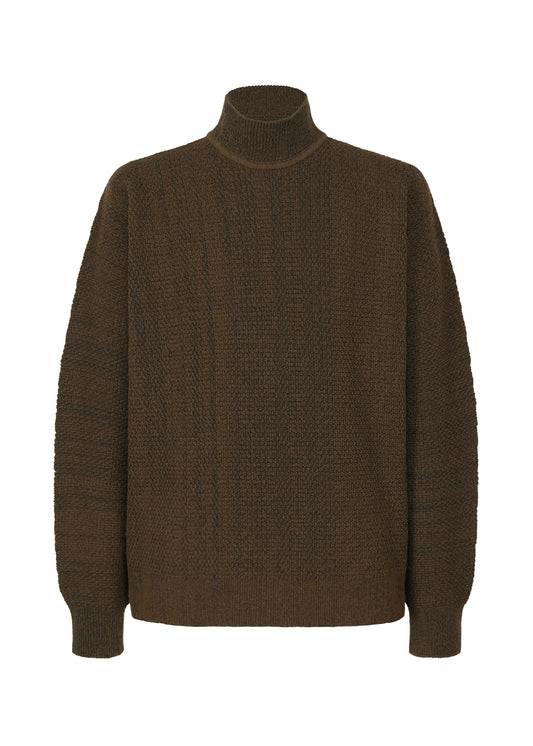 RUSTIC KNIT、メンズ_ニット、ブラウン