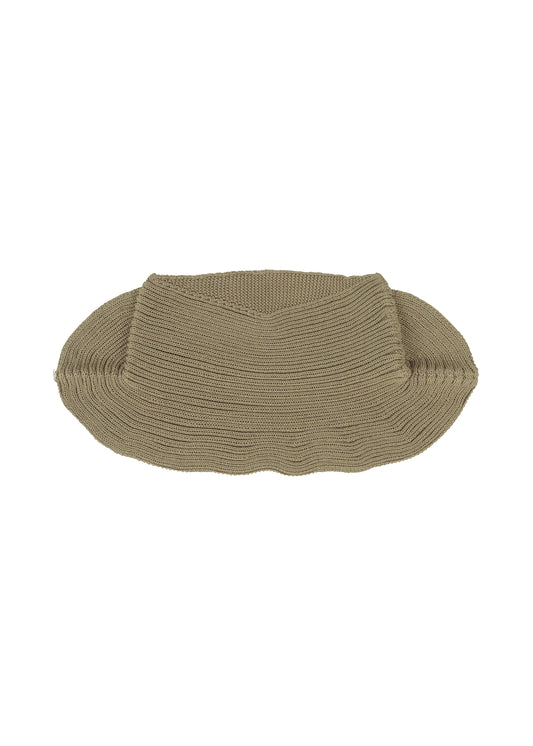 BEANIE SCARF、メンズ_ニット、カーキ