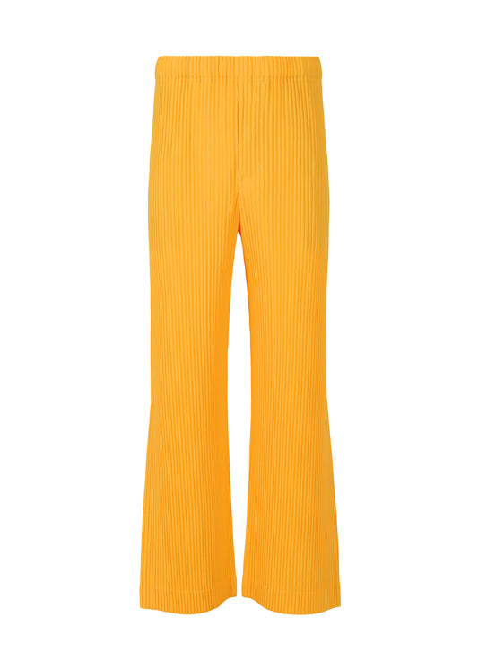 PLEATS BOTTOMS 3、メンズ_パンツ、イエロー