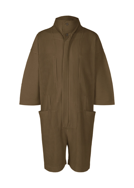 PLEATS BOTTOMS 3、メンズ_ジャンプスーツ、ブラウン