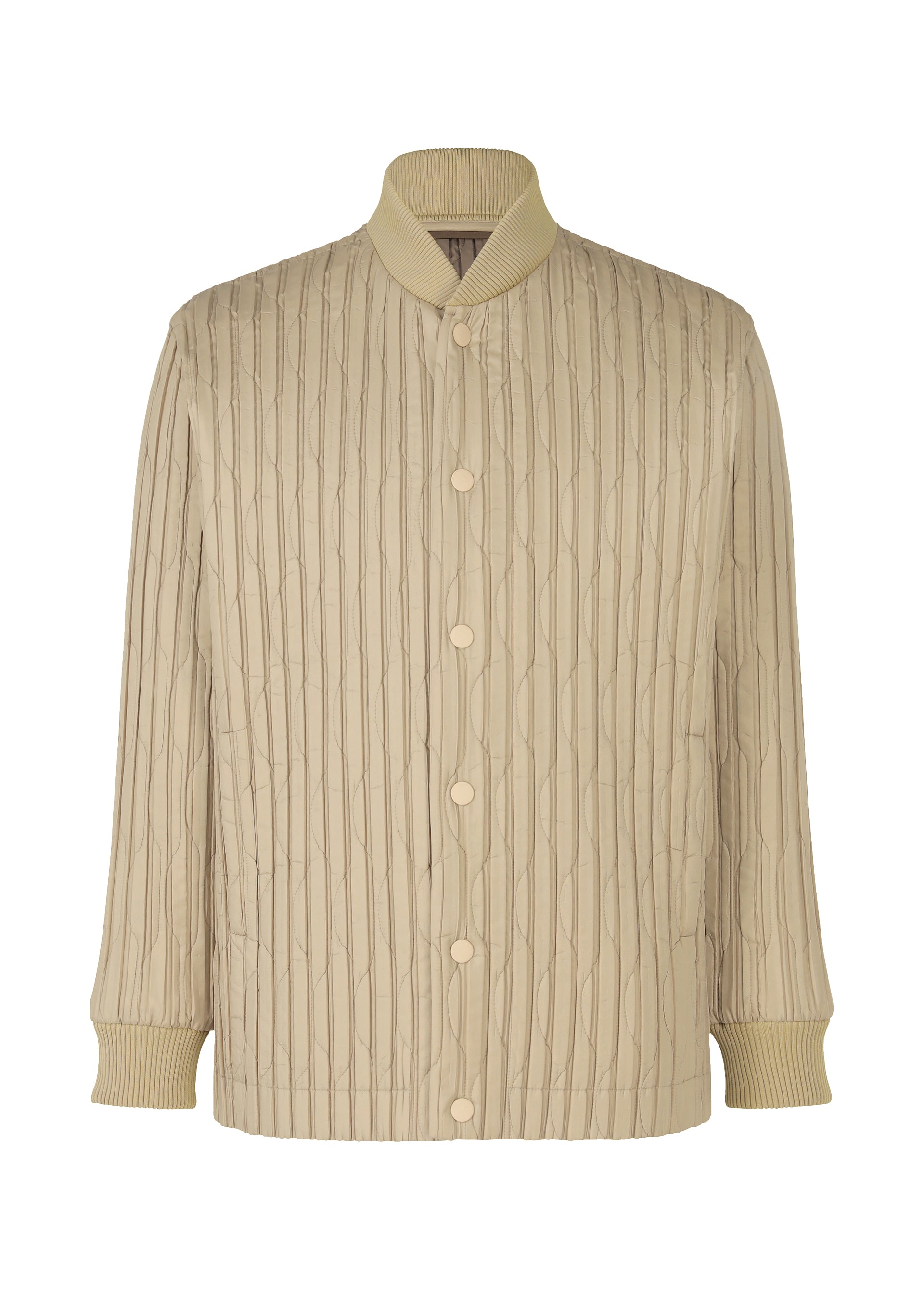 PADDED PLEATS、メンズ_ジャケット&コート_ジャケット＆ブルゾン、ベージュ