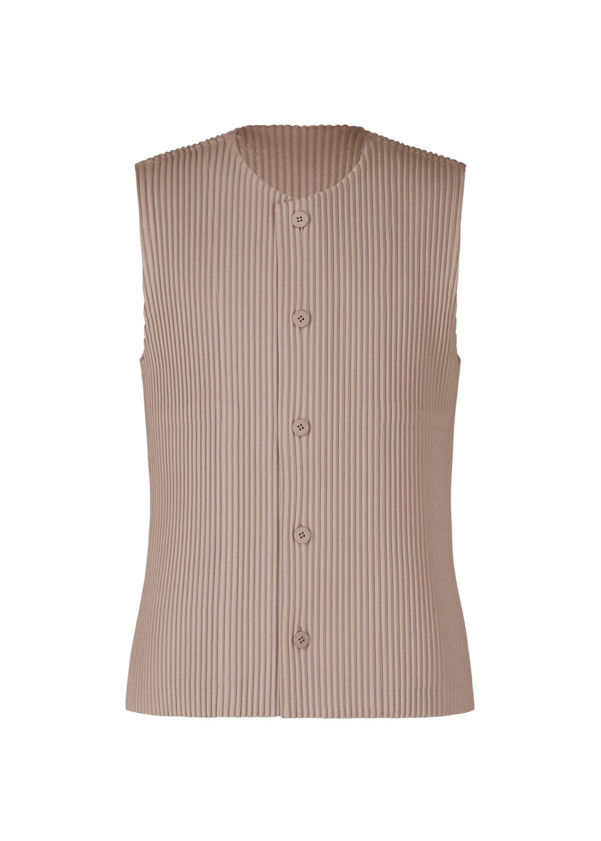 KERSEY PLEATS、メンズ_トップス_ベスト、グレー