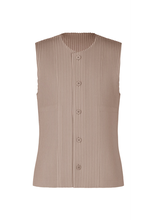 KERSEY PLEATS、メンズ_トップス_ベスト、グレー