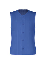 KERSEY PLEATS、メンズ_トップス_ベスト、ブルー