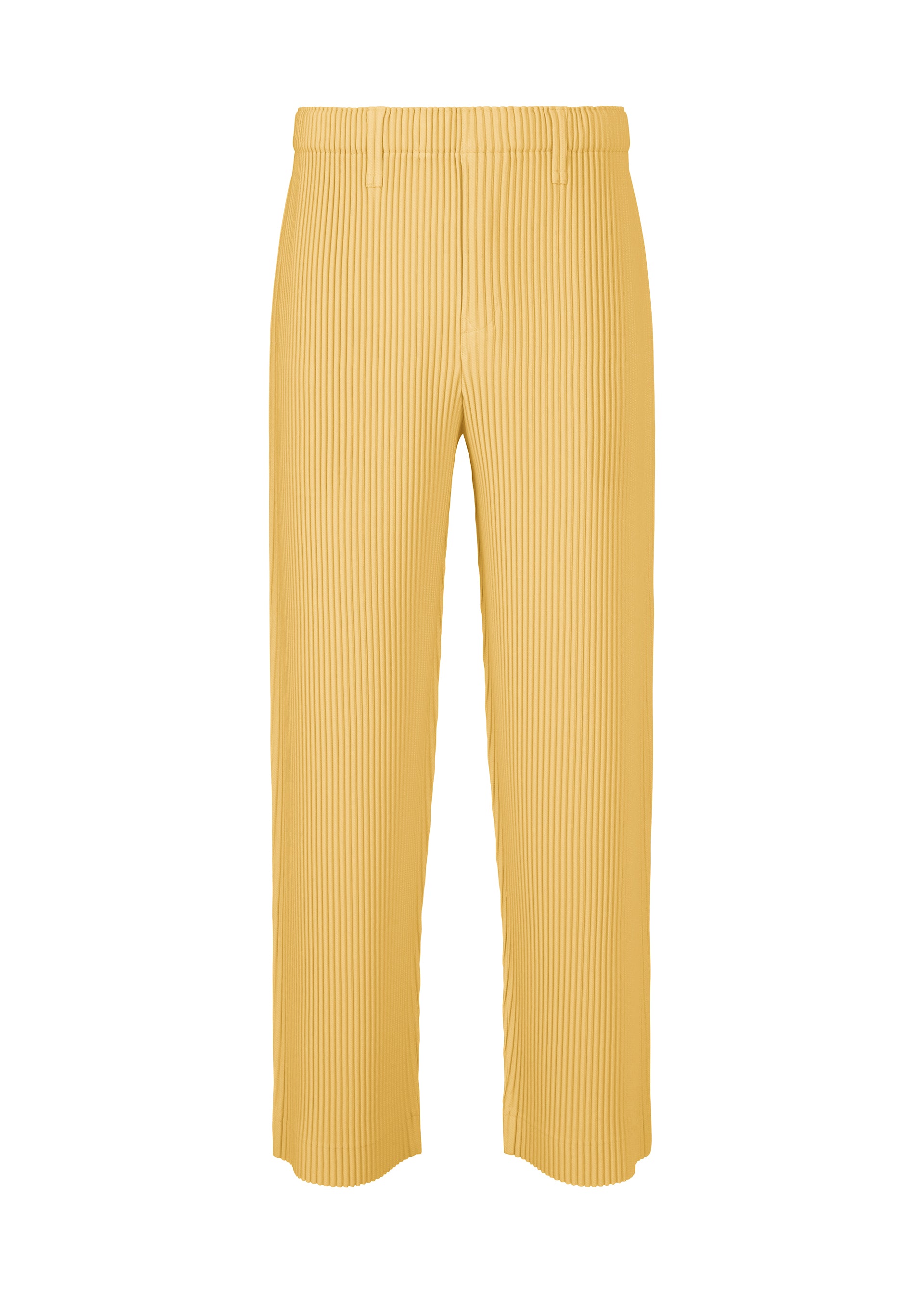 KERSEY PLEATS、メンズ_パンツ、イエロー