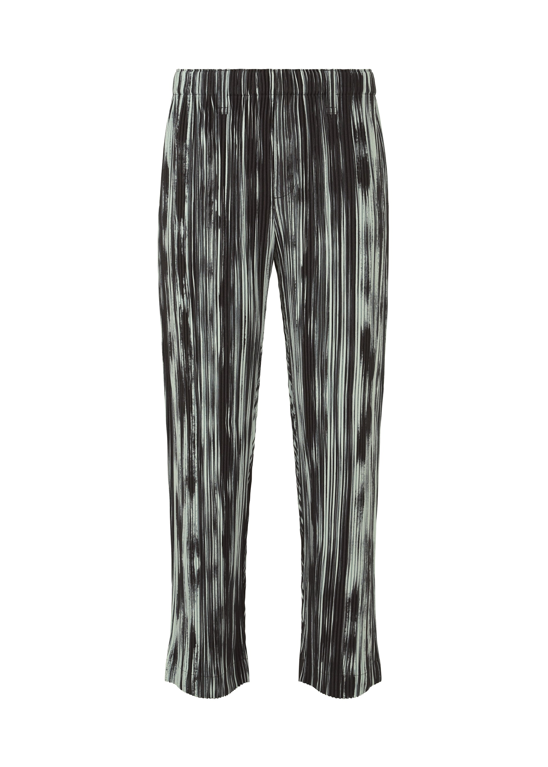 BRUSHSTROKE STRIPE、メンズ_パンツ、ブラック