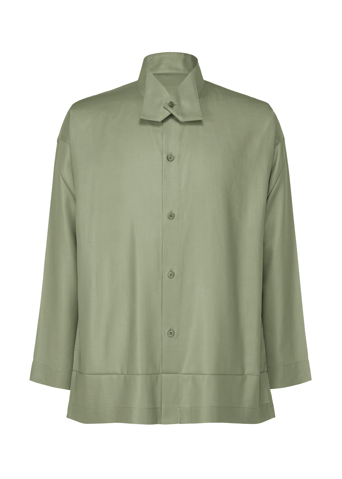 PRESS SHIRT、メンズ_トップス_シャツ、カーキ