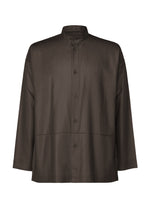 PRESS SHIRT、メンズ_トップス_シャツ、ブラウン