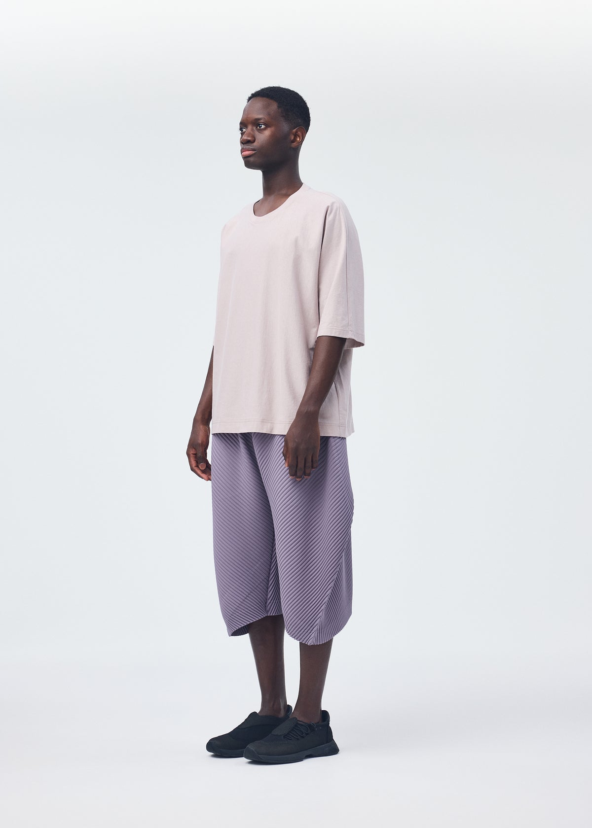 PLEATS BOTTOMS 1、メンズ_パンツ、着用画像2