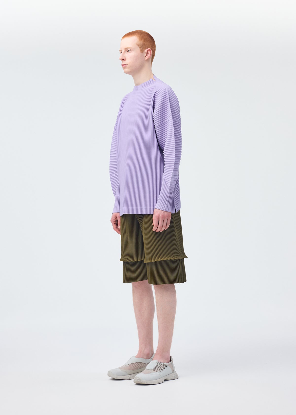 PLEATS BOTTOMS 2、メンズ_パンツ、着用画像2