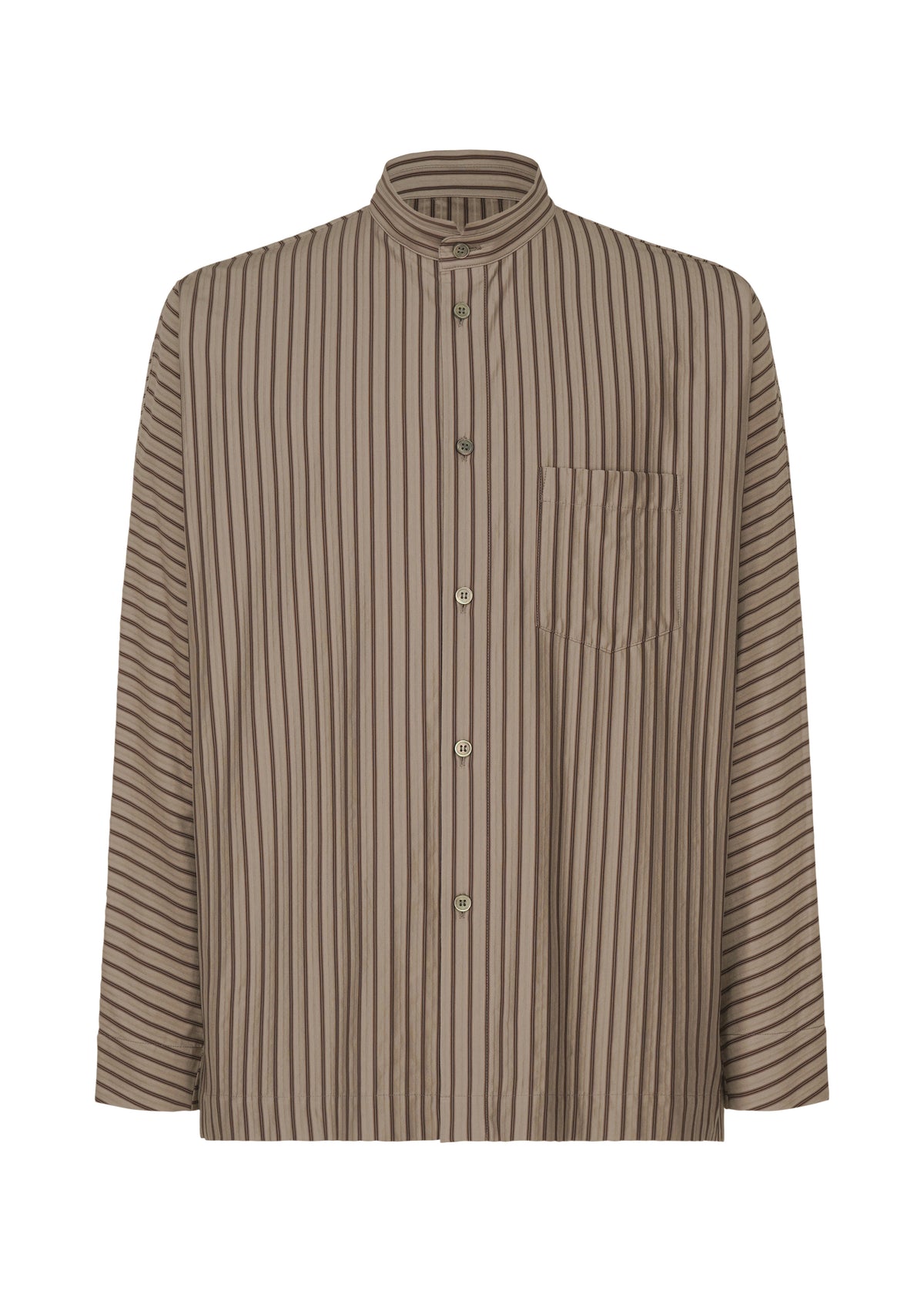 STRIPE JERSEY SHIRT、メンズ_トップス_シャツ、グレー