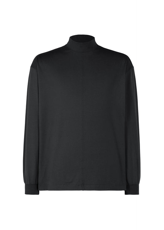 Black Turtleneck Top、メンズ_トップス_トップ、ブラック