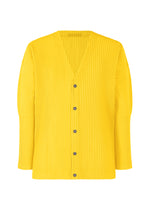 COLOR PLEATS、メンズ_トップス_カーディガン、イエロー