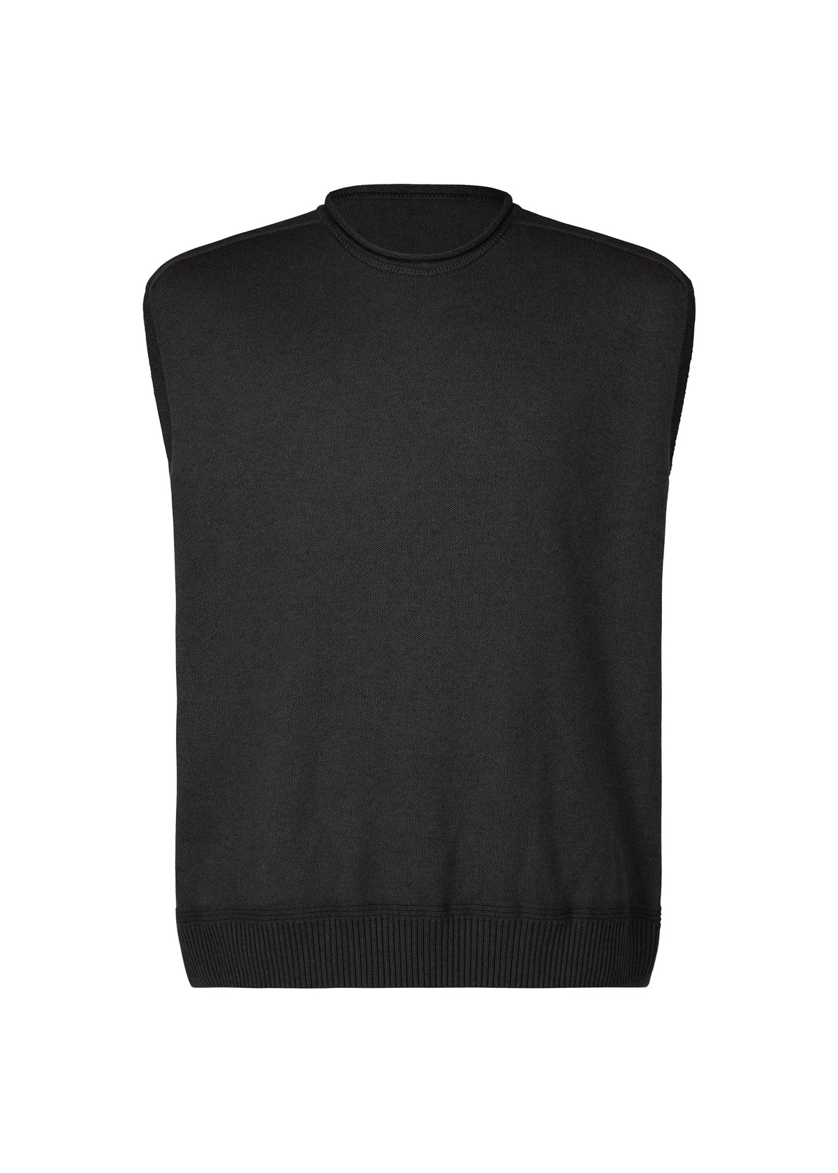 HP CASHMERE、メンズ_ニット、ブラック