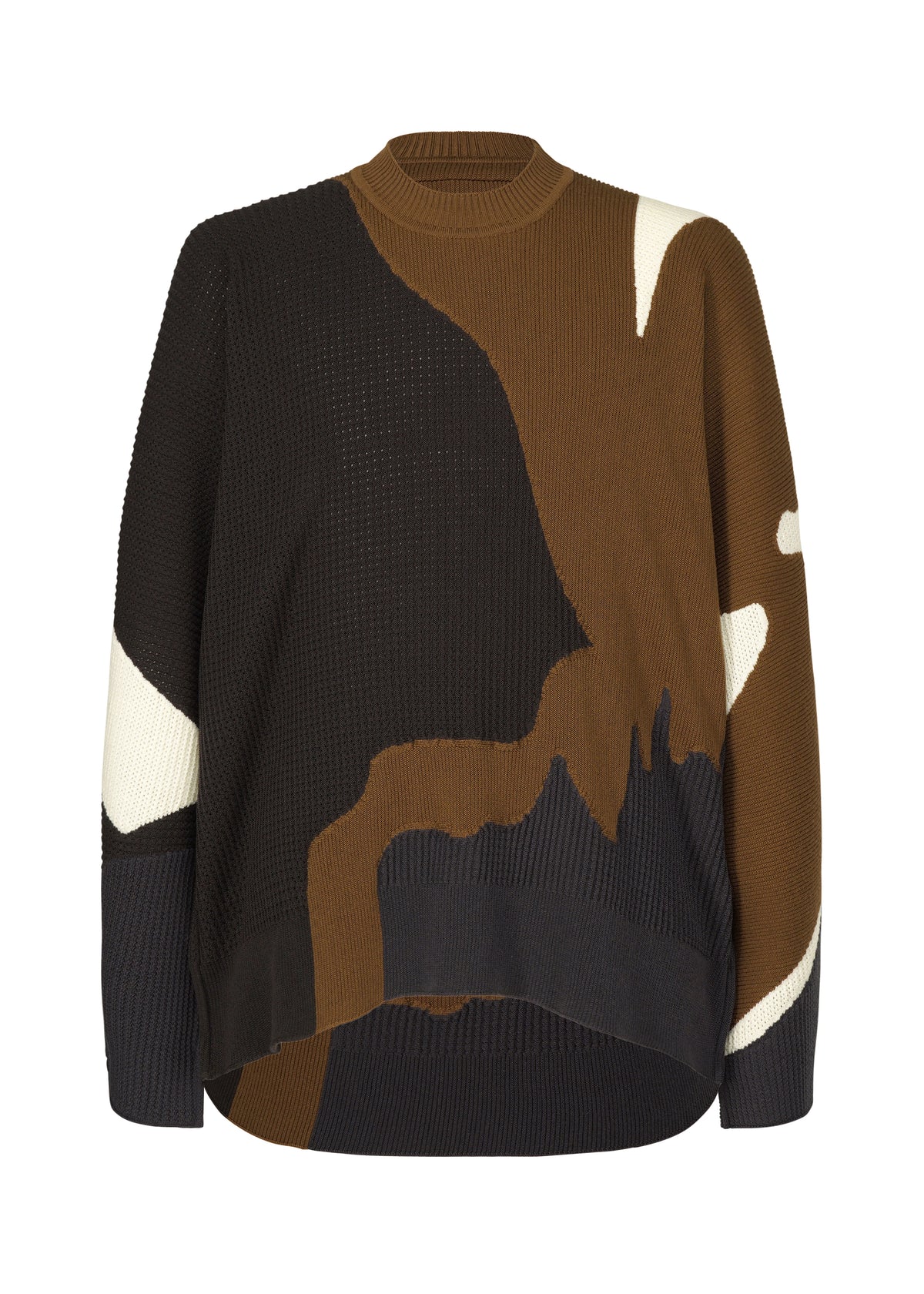 AGATE KNIT、メンズ_ニット、ブラウン