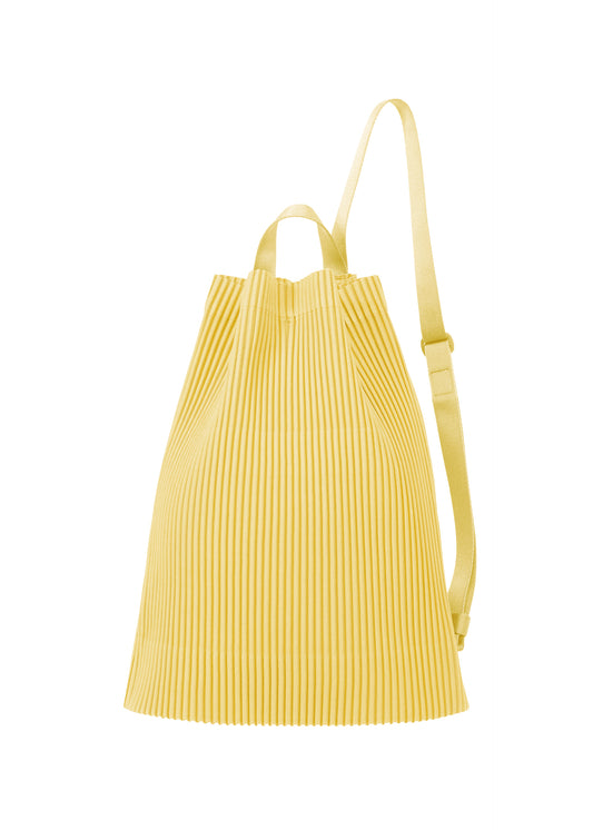 DRAWSTRING PLEATS BAG、バッグ&財布_ショルダーバッグ、イエロー