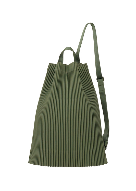 DRAWSTRING PLEATS BAG、バッグ&財布_ショルダーバッグ、カーキ
