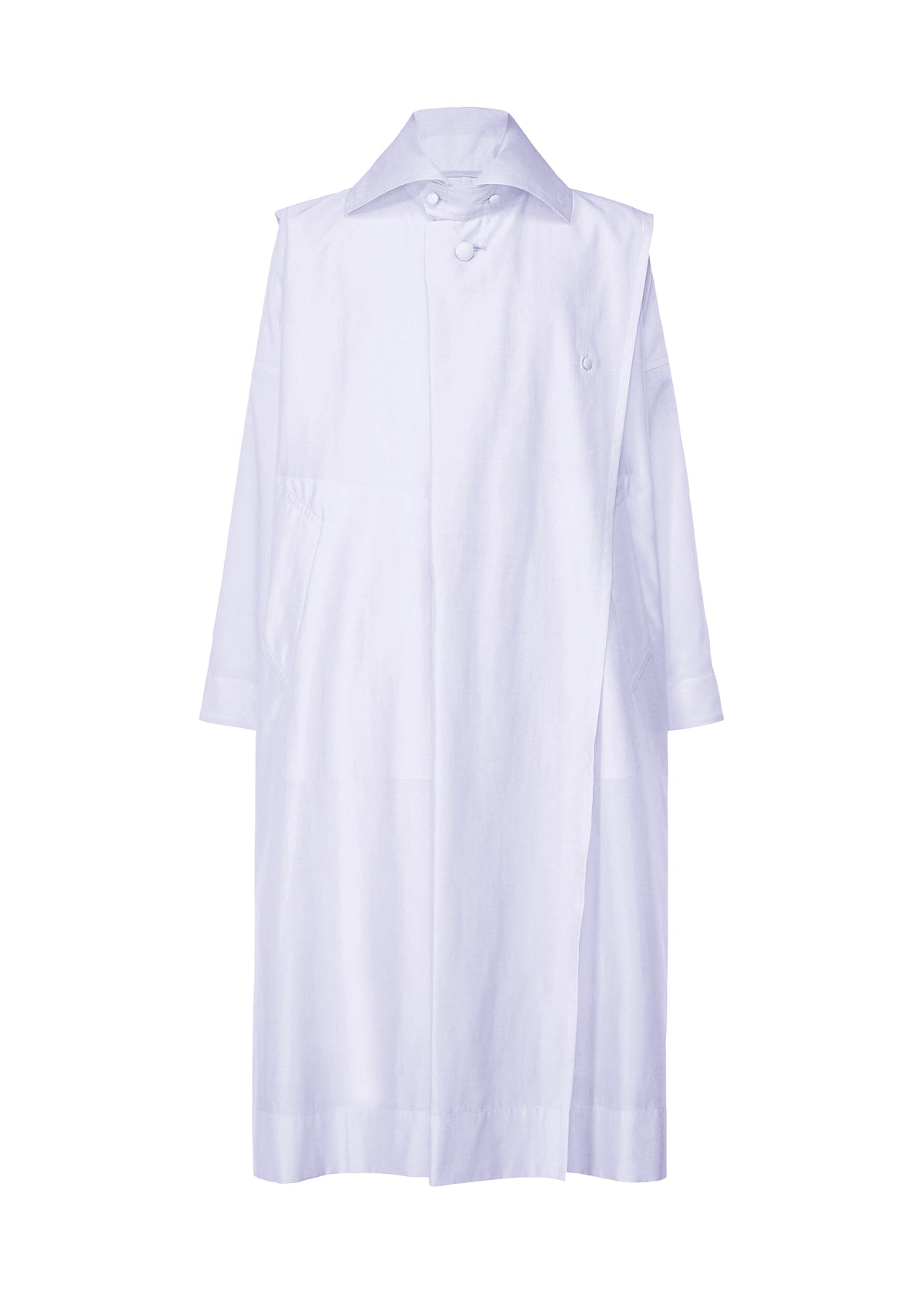 CRYSTALLINE WOOL BLEND、メンズ_ジャケット&コート_コート、ホワイト