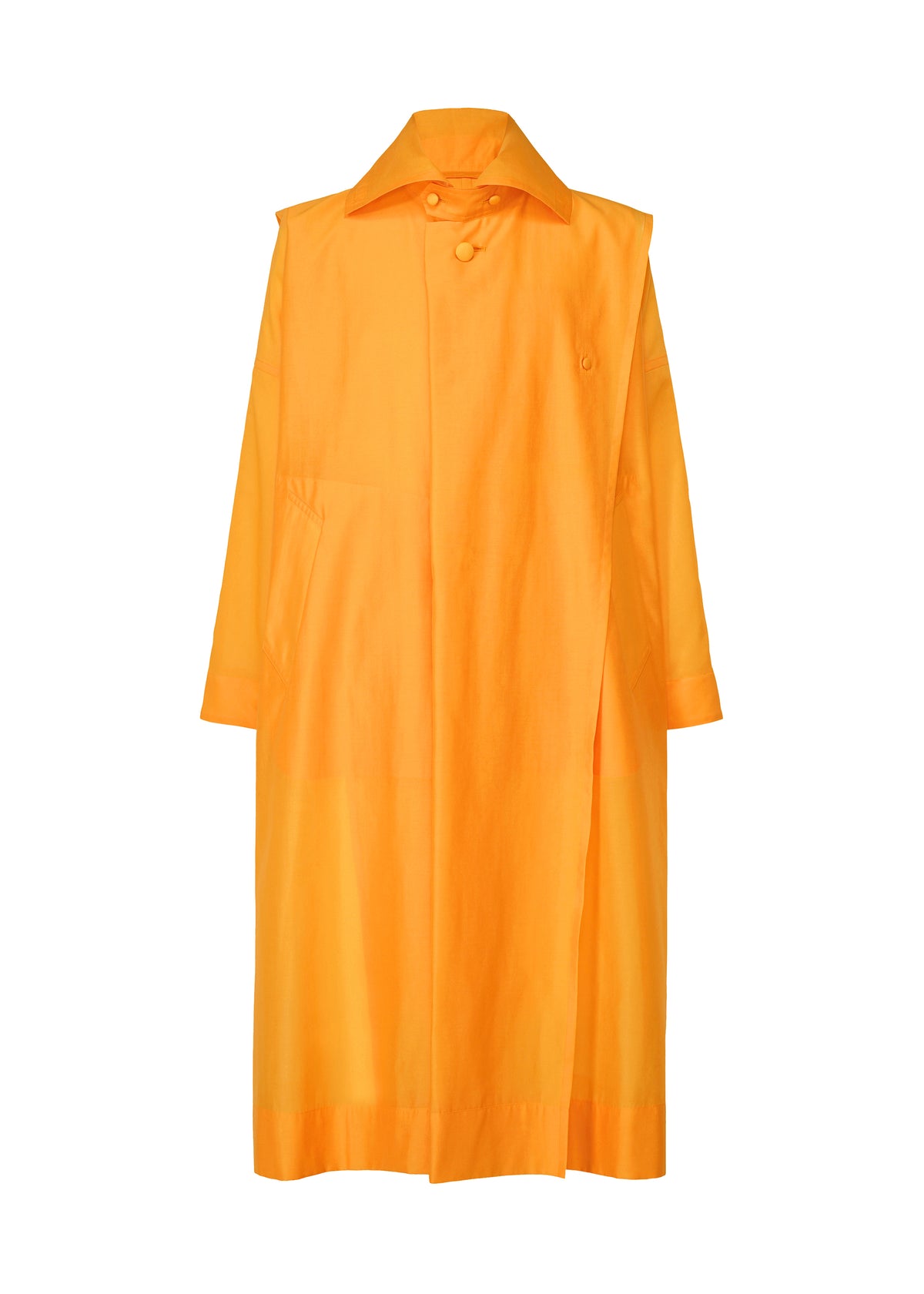 CRYSTALLINE WOOL BLEND、メンズ_ジャケット&コート_コート、オレンジ