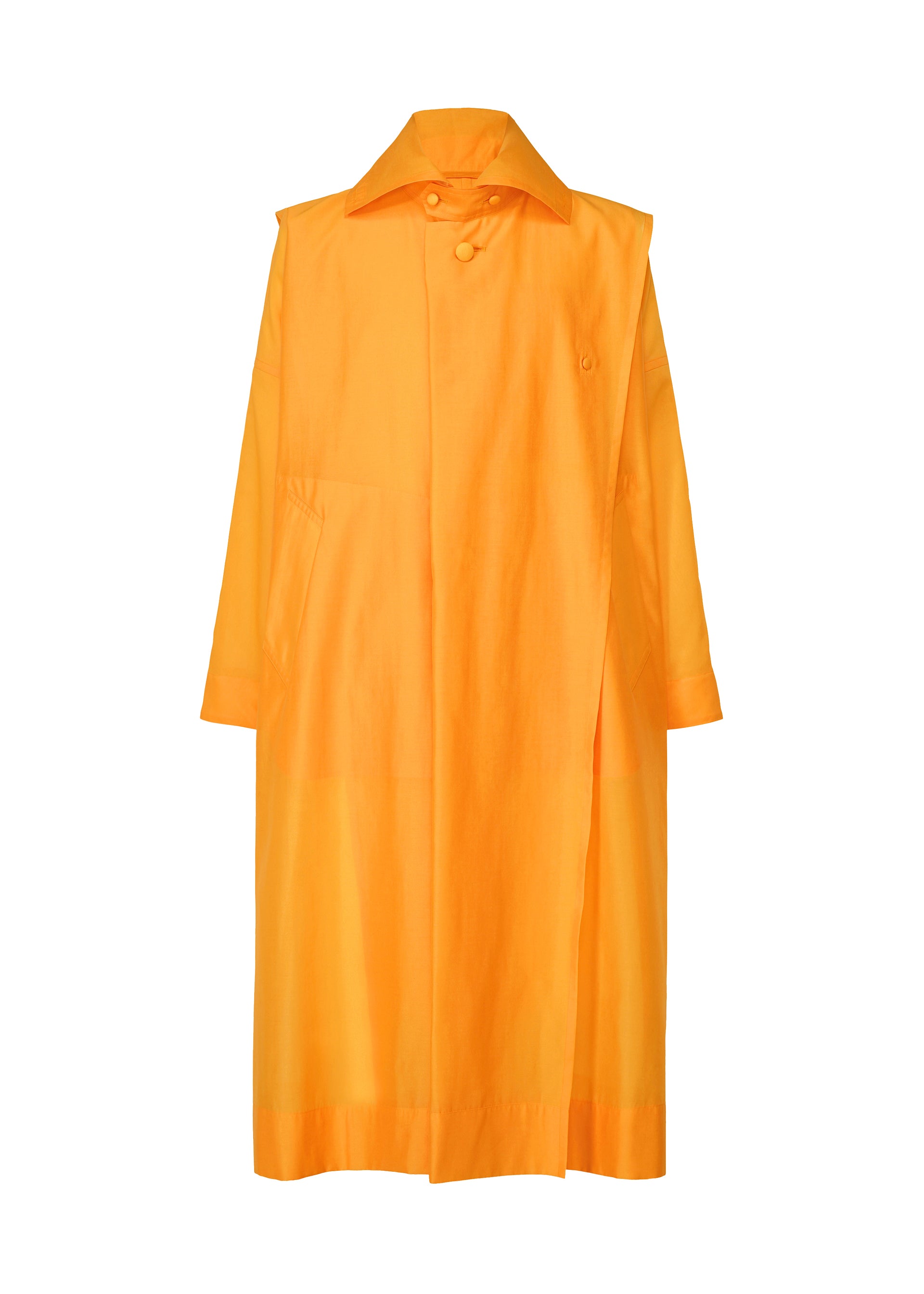 CRYSTALLINE WOOL BLEND、メンズ_ジャケット&コート_コート、オレンジ