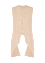 TUXEDO PLEATS、メンズ_トップス_ベスト、ベージュ