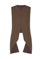 TUXEDO PLEATS、メンズ_トップス_ベスト、ブラウン