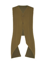 TUXEDO PLEATS、メンズ_トップス_ベスト、カーキ