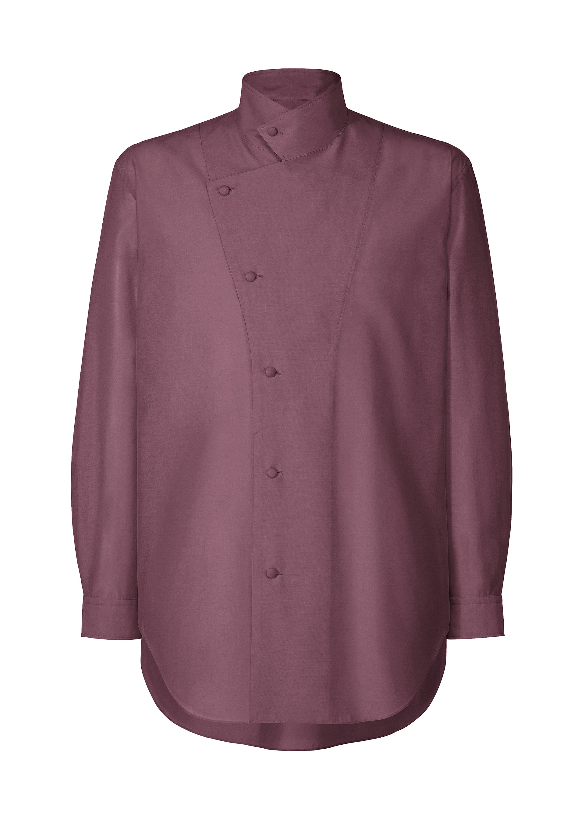 ISSEY MIYAKE イッセイミヤケ 24AW IM43FJ002 SHEER WOOL SHIRT シアー 長袖 シャツ ドルマンスリーブ パープル系 ライトブルー系 2【中古】 ISSEY MIYAKE - 【中古】イッセイミヤケ ISSEY MIYAKE 2024年秋冬