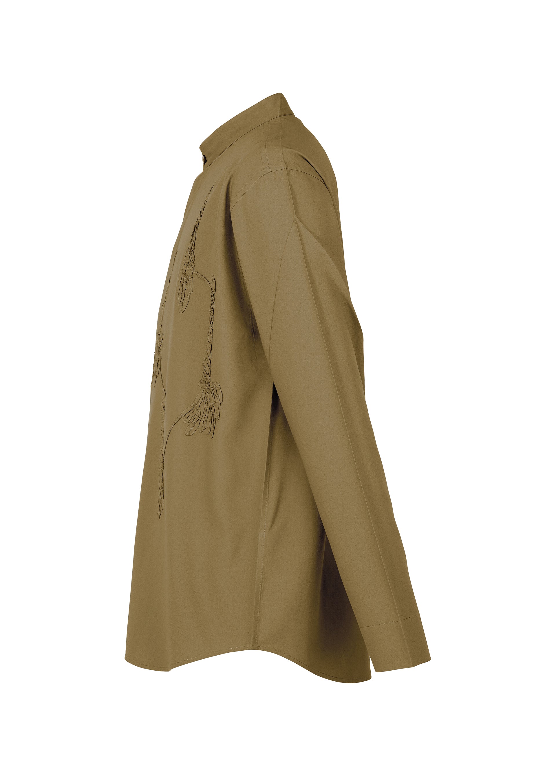 EMBROIDERY PRESS SHIRT、メンズ_トップス_シャツ、ディテール画像2