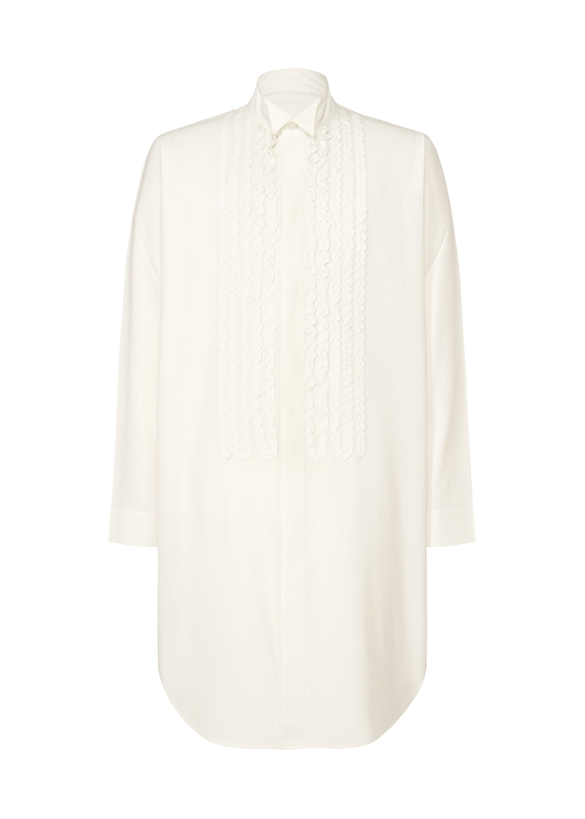 EMBROIDERY PRESS SHIRT、メンズ_トップス_シャツ、ホワイト