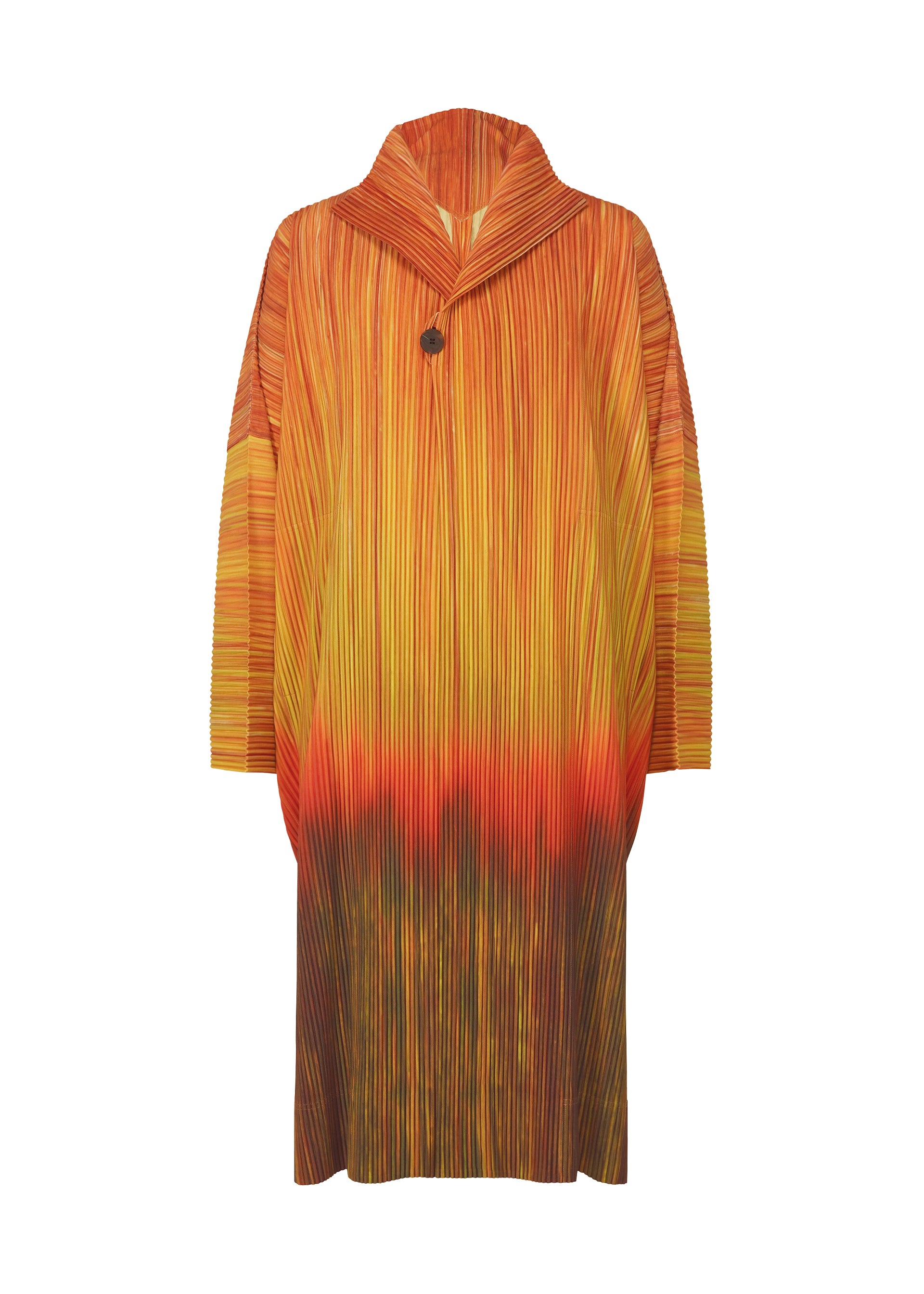 PAINT BRUSH CLOSE-UP、メンズ_ジャケット&コート_コート、オレンジ