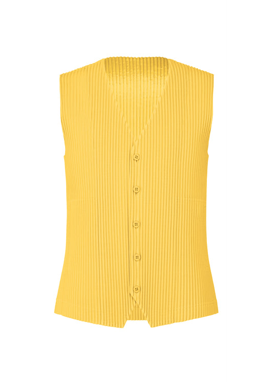 TAILORED PLEATS 2、メンズ_トップス_ベスト、イエロー