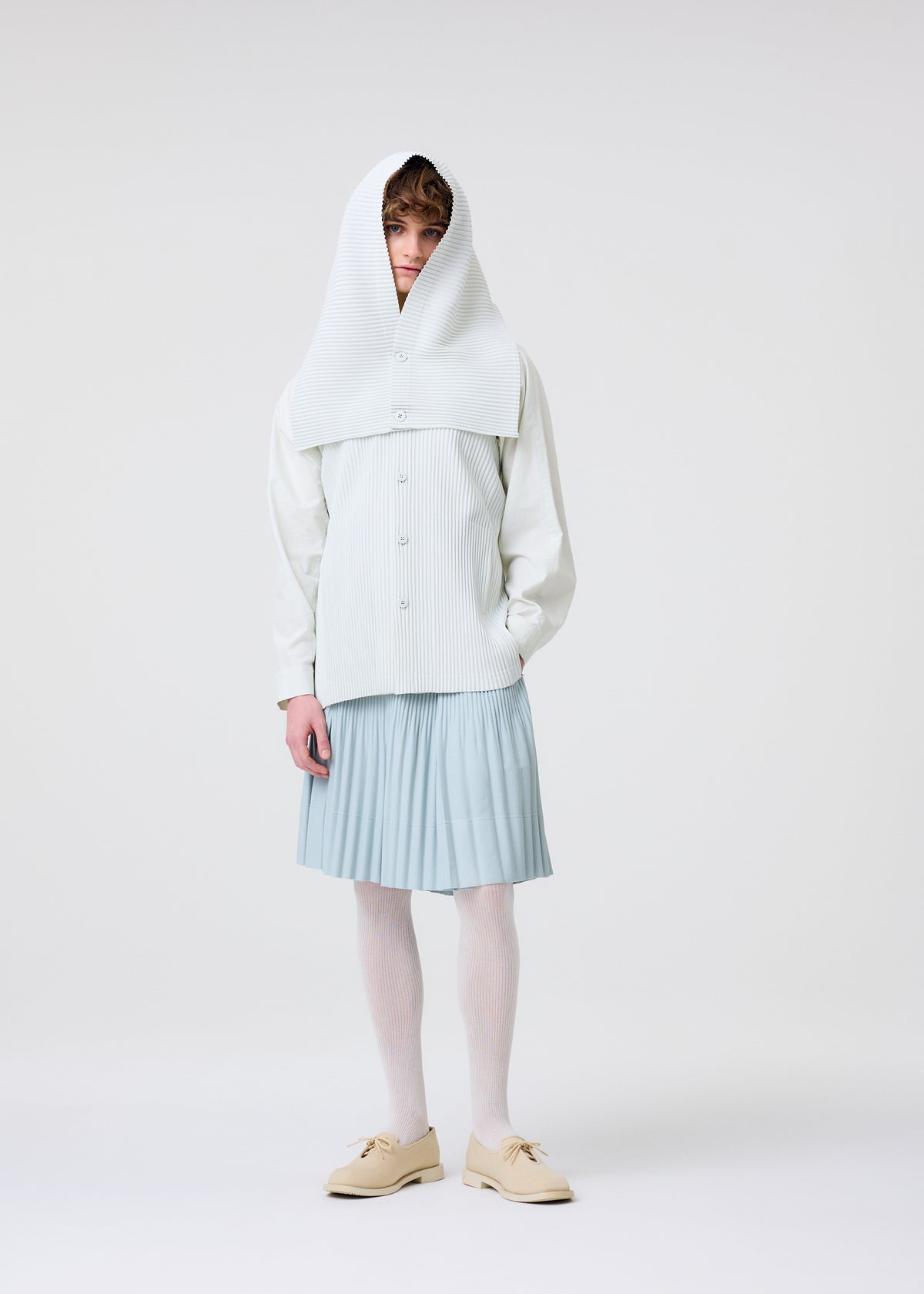 TAILORED PLEATS 3、メンズ_トップス_ベスト、着用画像3