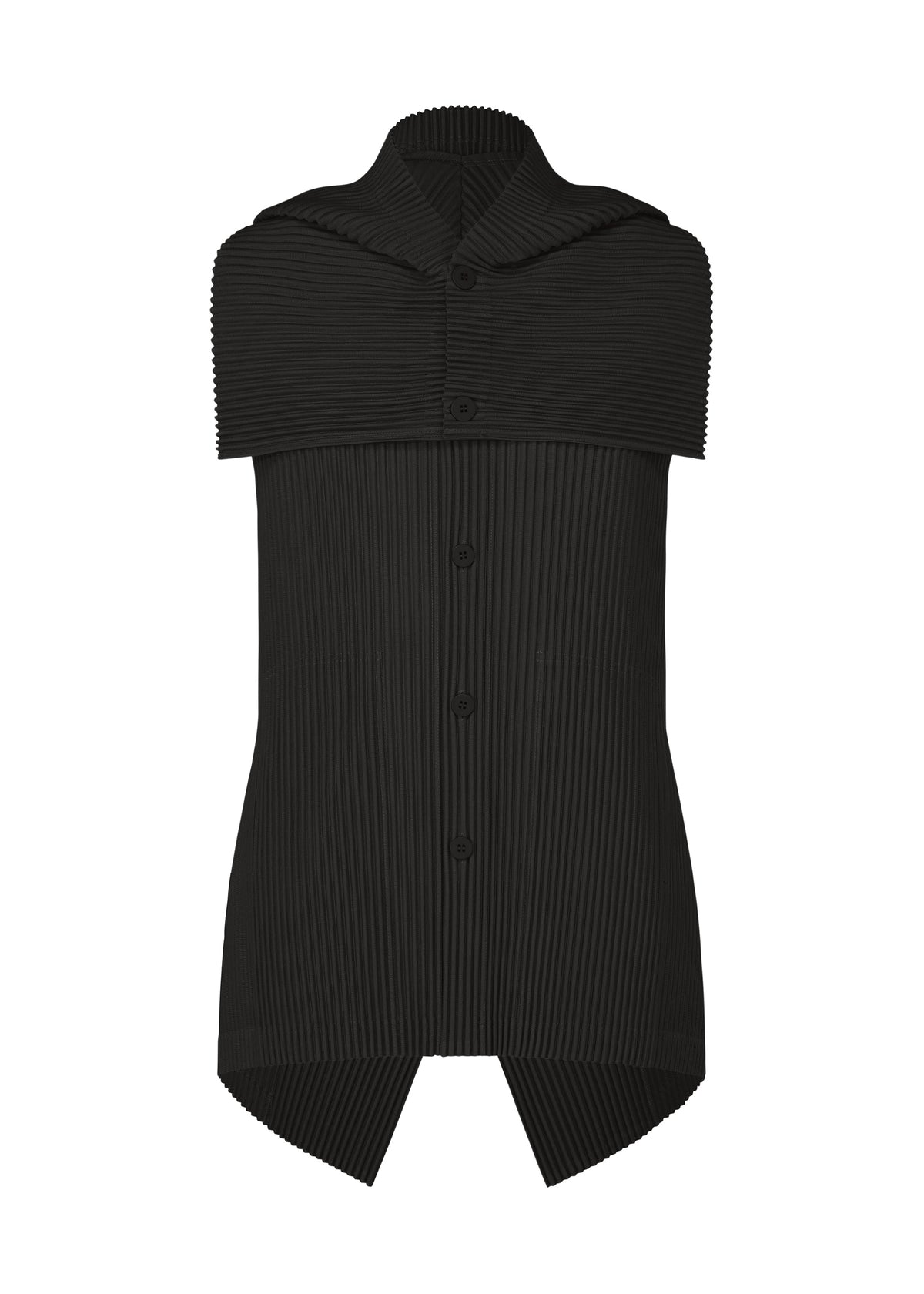 TAILORED PLEATS 3、メンズ_トップス_ベスト、ブラック