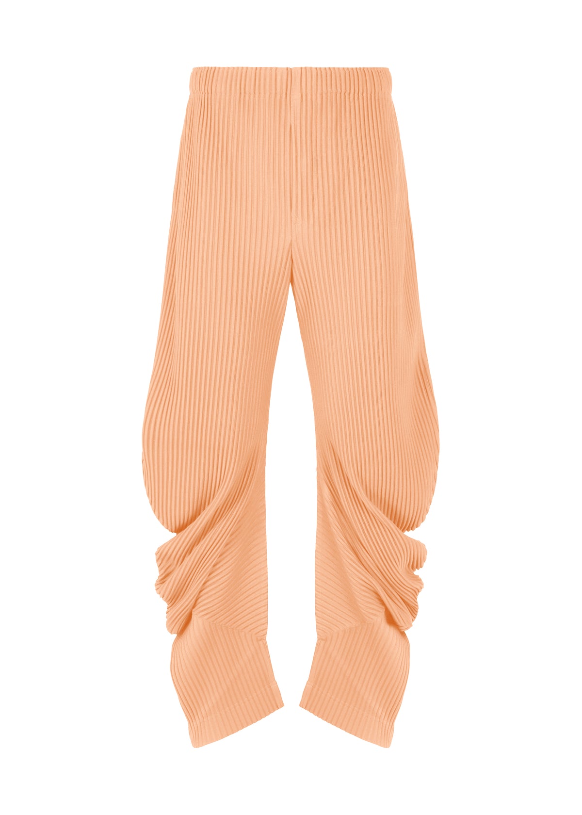 PLEATS BOTTOMS 1、メンズ_パンツ、オレンジ