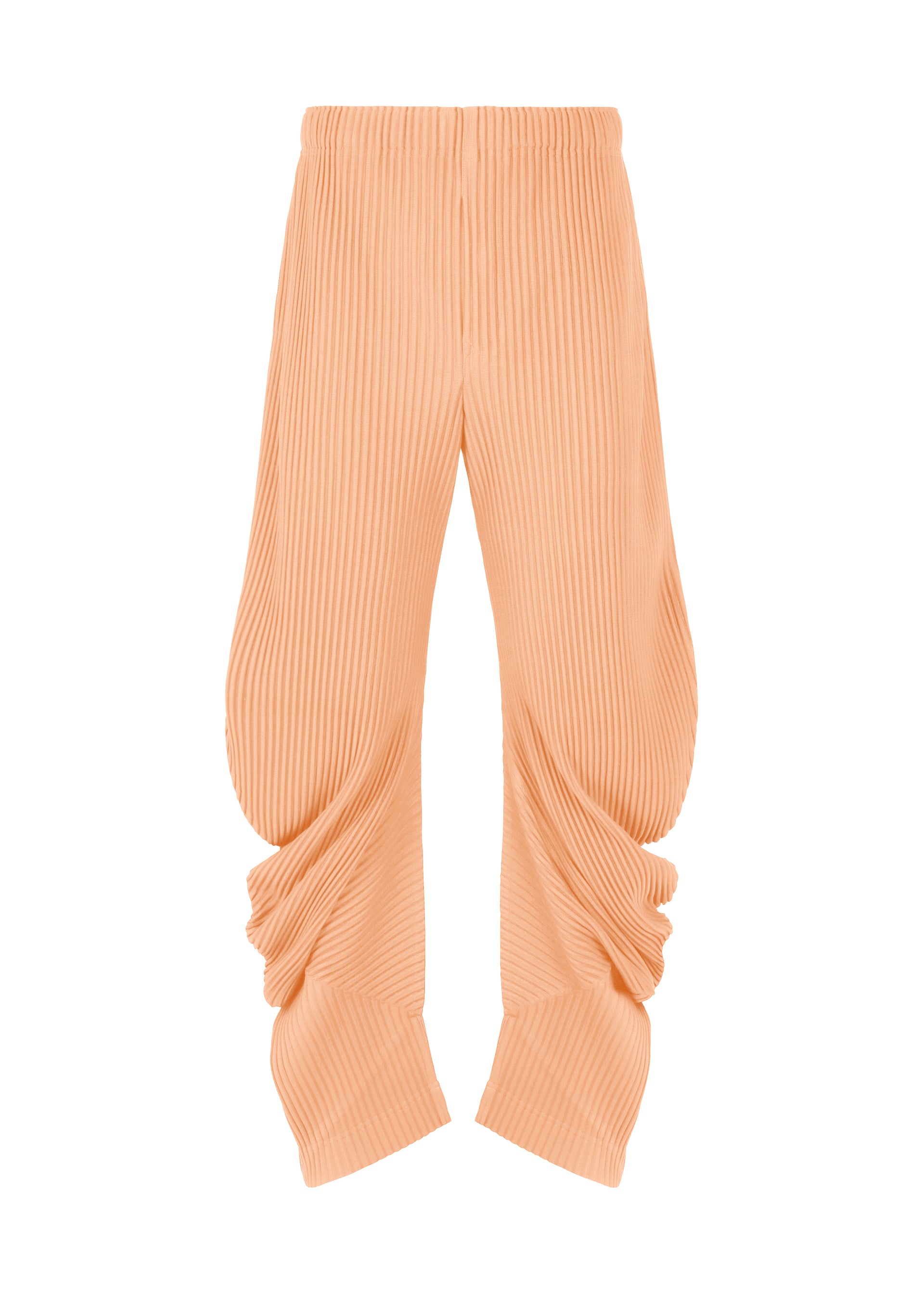 PLEATS BOTTOMS 1、メンズ_パンツ、オレンジ