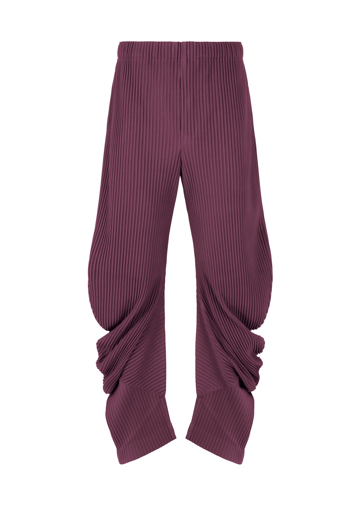 PLEATS BOTTOMS 1、メンズ_パンツ、パープル